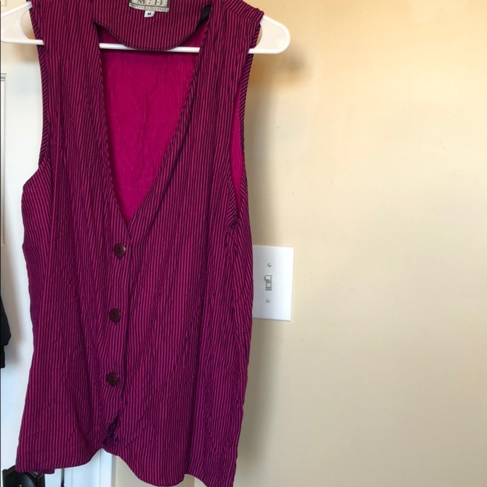 Vintage vest with matching shorts